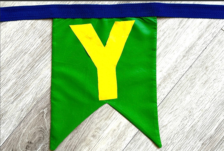 ریسه دو رو با حروف فارسی و انگلیسی